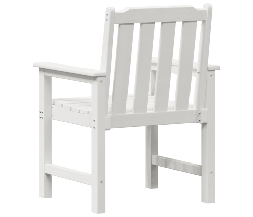 Dārza Ēdamgalda Krēsli 6 Gab. Balti 65.5X55.5X88 Cm Hdpe Vidaxl