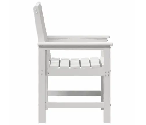 Sodo Valgomoji Kėdė 6 Pcs Balta 65.5 X 55.5 X 88Cm Plastmasė
