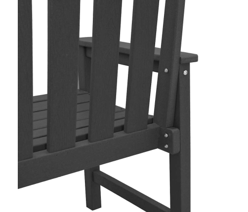 Dārza Viršanas Krēsli 6 Gabali Melns 65.5X55.5X88 Cm Hdpe Vidaxl
