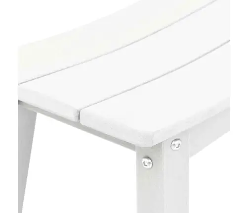 3 Gab. Dārza Bāra Komplekts Balts Hdpe Vidaxl