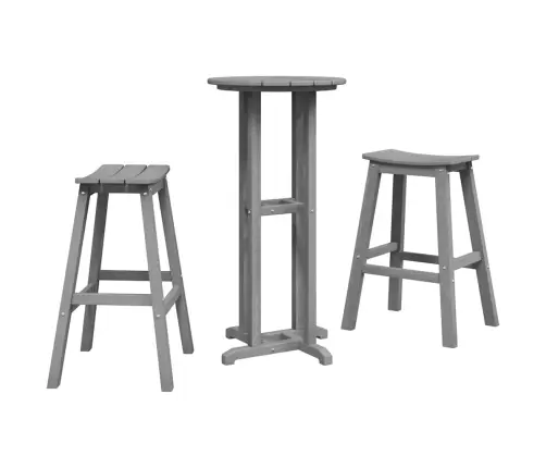 Aia Baarikomplekt 3 Pcs Helehall Hdpe