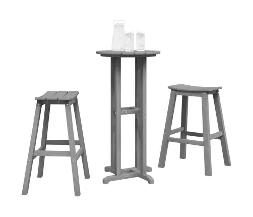 Aia Baarikomplekt 3 Pcs Helehall Hdpe