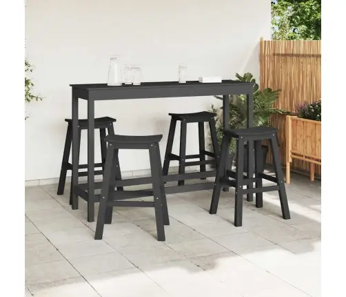 Aia Baarikomplekt 4 Pcs Must Hdpe