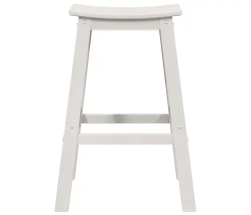 Bāra Krēsli 9 Gab. Balts Hdpe Vidaxl
