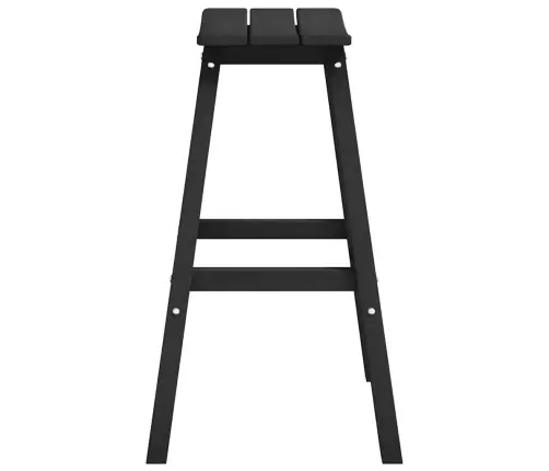 Bāra Krēsli 9 Gabali Melns Hdpe Vidaxl