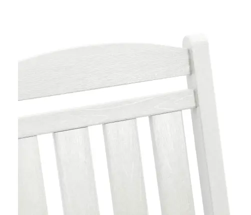 Dārza Šūpuļkrēsli 2 Gab Balts 70X92X107.5 Cm Hdpe Vidaxl