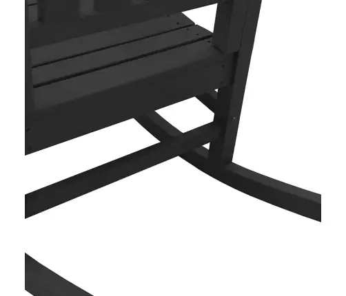 Dārza Šūpuļkrēsli 2 Gabali Melns 70X92X107.5 Cm Hdpe Vidaxl