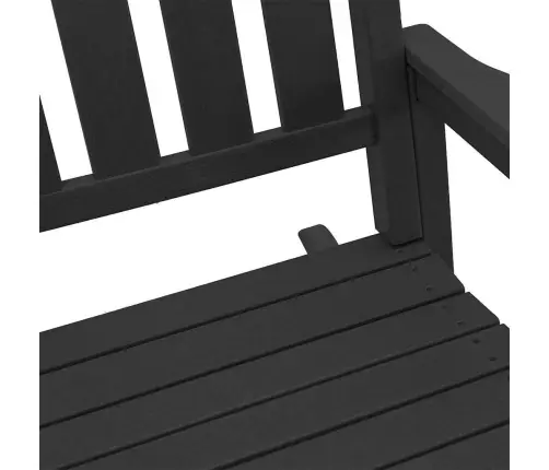 Dārza Šūpuļkrēsli 2 Gabali Melns 70X92X107.5 Cm Hdpe Vidaxl