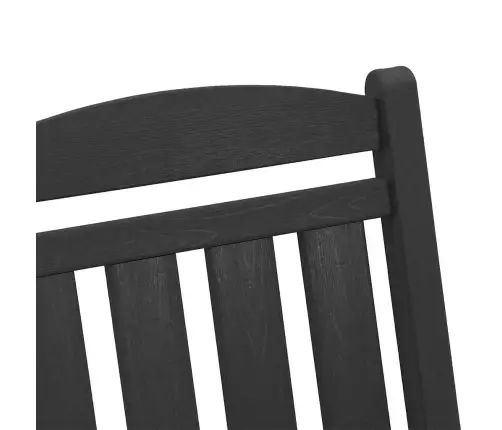 Dārza Šūpuļkrēsli 2 Gabali Melns 70X92X107.5 Cm Hdpe Vidaxl