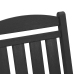Dārza Šūpuļkrēsli 2 Gabali Melns 70X92X107.5 Cm Hdpe Vidaxl
