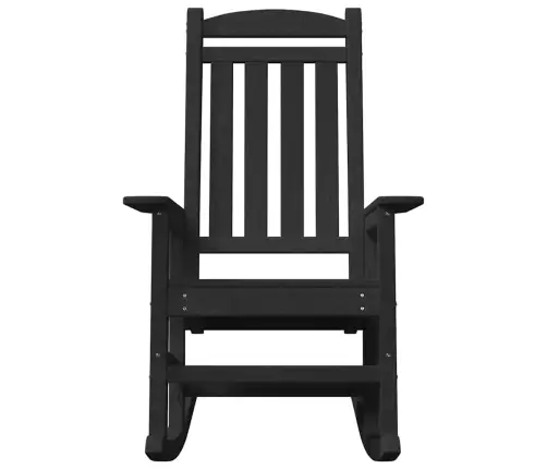 Dārza Šūpuļkrēsli 2 Gabali Melns 70X92X107.5 Cm Hdpe Vidaxl