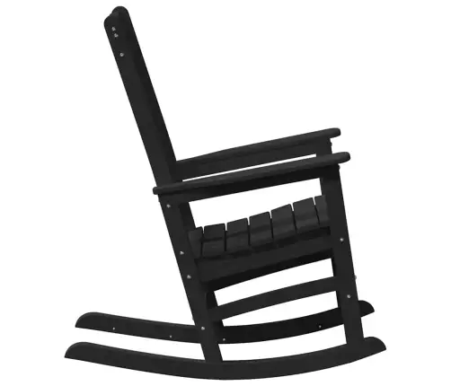 Dārza Šūpuļkrēsli 2 Gabali Melns 70X92X107.5 Cm Hdpe Vidaxl