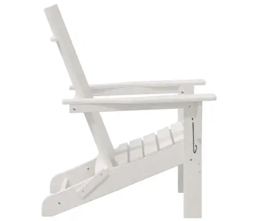 Salokāmie Adirondack Krēsli 2 Gab. Balts 74.5X80.5X90 Cm Hdpe Vidaxl