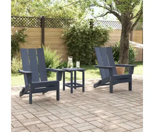 Sodo Poilsio Baldai 2 Pcs Tamsiai Mėlyna 74.5 X 80.5 X 90Cm