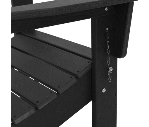 Sodo Poilsio Baldai 2 Pcs Juoda 74.5 X 80.5 X 90Cm Plastmasė