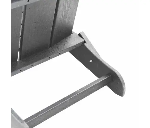 Salokāmie Adirondack Krēsli 2 Gabali Gaiši Pelēks 74.5X80.5X90 Cm Hdpe Vidaxl