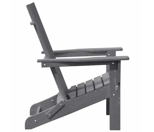 Salokāmie Adirondack Krēsli 2 Gabali Gaiši Pelēks 74.5X80.5X90 Cm Hdpe Vidaxl