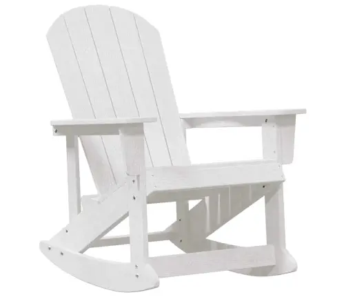 Adirondack Šūpuļkrēsli 2 Pcs Balts 73.5 X 92 X 90 Cm Hdpe Vidaxl