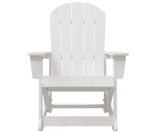 Adirondack Šūpuļkrēsli 2 Pcs Balts 73.5 X 92 X 90 Cm Hdpe Vidaxl