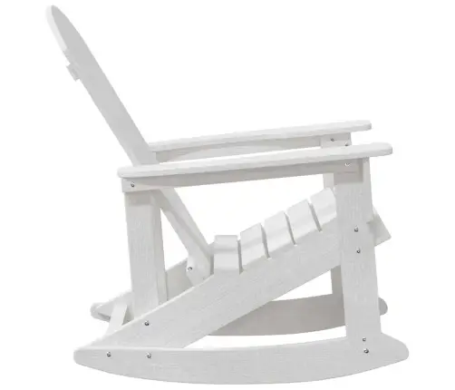 Adirondack Šūpuļkrēsli 2 Pcs Balts 73.5 X 92 X 90 Cm Hdpe Vidaxl