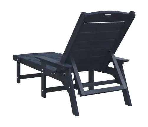 Sauļošanas Gultas 2 Gab Tumši Zila 162X53X98.5 Cm Hdpe Vidaxl