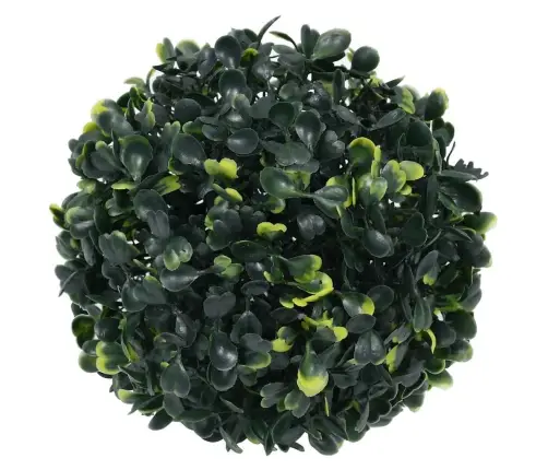 Kunstpukspuidust Pallid Led Tuledega 2 Tk Roheline 22 Cm