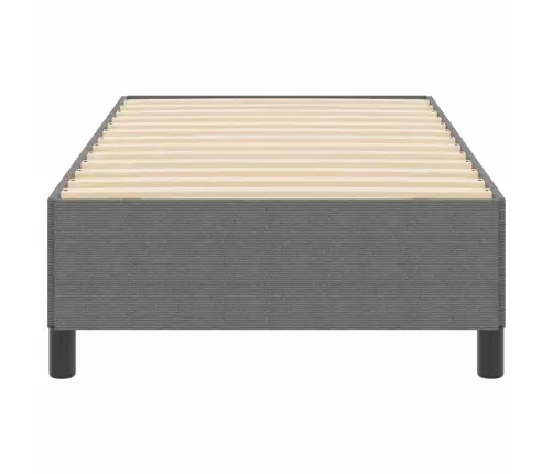 Gultas Rāmis Gaiši Pelēks 80X200 Cm Korduroja Audums Vidaxl