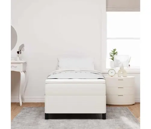 Gultas Rāmis Krēmkrāsas 80X200 Cm Corduroy Audums Vidaxl