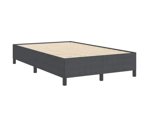 Gultas Rāmis Tumši Pelēks 120X190 Cm Corduroy Audums Vidaxl