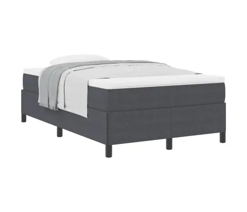 Gultas Rāmis Tumši Pelēks 120X190 Cm Corduroy Audums Vidaxl