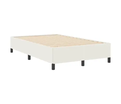 Gultas Rāmis Krēmkrāsa 120 X 190 Cm Korduroja Audums Vidaxl