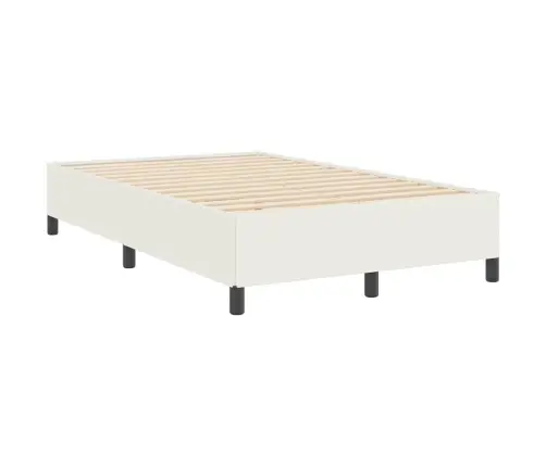 Gultas Rāmis Krēmkrāsa 120 X 190 Cm Korduroja Audums Vidaxl