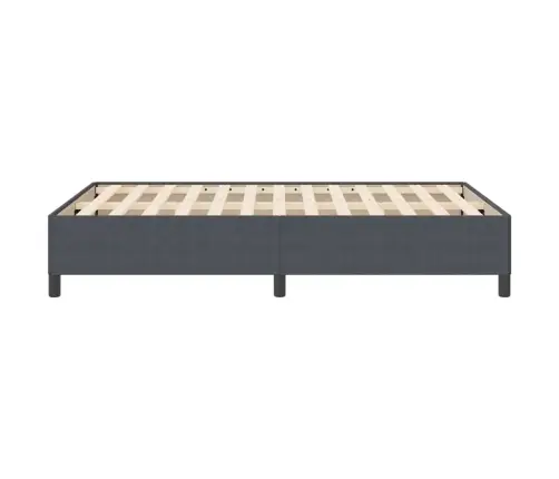 Gultas Rāmis Tumši Pelēks 140X190 Cm Adrēna Audums Vidaxl