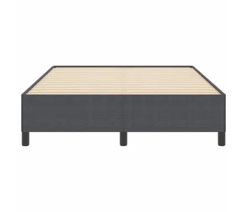 Gultas Rāmis Tumši Pelēks 140X200 Cm Corduroy Audums Vidaxl