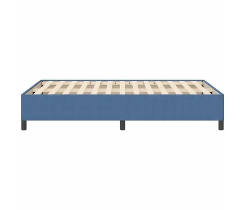 Gultas Rāmis Zils 140X200 Cm Velūra Audums Vidaxl