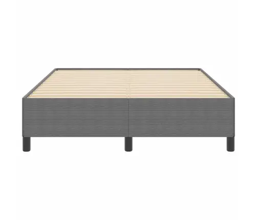 Kiemas Lova Šviesiai Pilka 160 X 200 Cm Aksomas