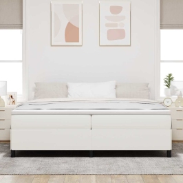Gultas Rāmis Krēmkrāsa 200 X 200 Cm Korduroja Audums Vidaxl