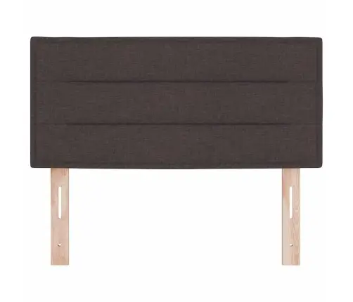 Gultas Galvgalis Līniju Dizains Tumši Brūns 80 Cm Audums Vidaxl