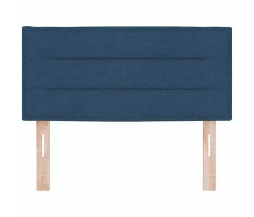 Gultas Galvgaļi Līniju Dizains Zils 80 Cm Audums Vidaxl