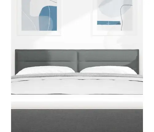 Galvgalis Ar Galvas Klāju Tumši Pelēks 144 Cm Mākslīgā Āda Vidaxl