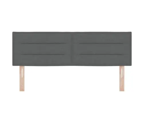 Galvgalis Ar Galvas Klāju Tumši Pelēks 144 Cm Mākslīgā Āda Vidaxl