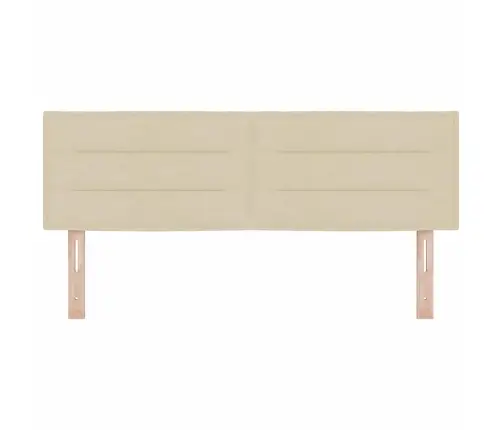 Galvgalis Ar Galvas Klāju Krēmkrāsa 144 Cm Mākslīgā Āda Vidaxl