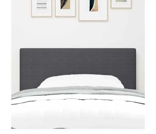 Galvūgalis Su Galvūgalio Tamsiai Pilka 80 Cm Dirbtinė Oda