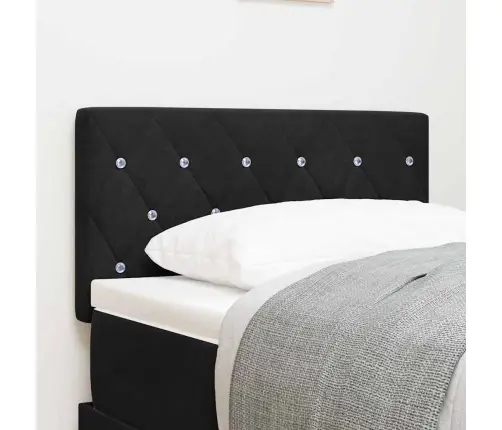 Aksominis Galvūgalis Su Galvūgalio Juoda 80 Cm Aksomas