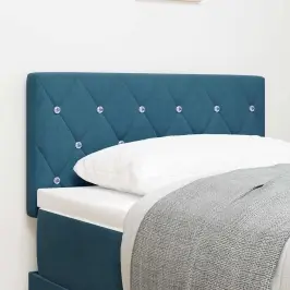 Samta Gultas Galvgalis Ar Galvas Klāju Tumši Zila 80 Cm Samts Vidaxl