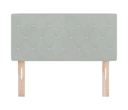 Aksominis Galvūgalis „Argyle“ Šviesiai Pilka 90 Cm Aksomas