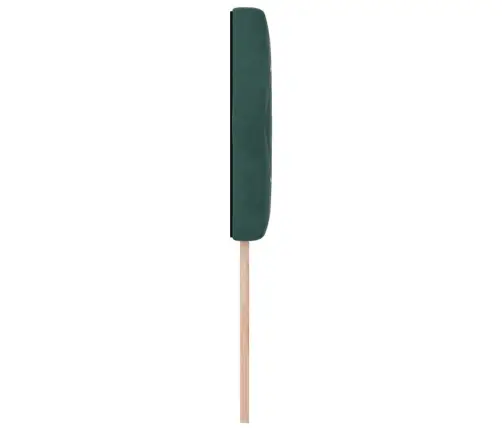 Gultas Galvgalis Ar Kristāla Pogu, Pufēts, Tumši Zaļš, 100 Cm, Samts Vidaxl