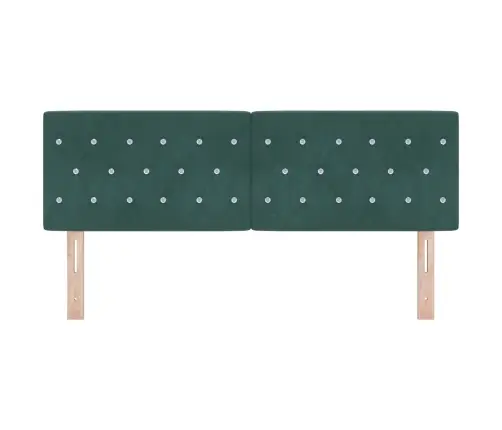 Galvūgalis Su Galvūgalio Tamsiai Žalia 160 Cm Dirbtinė Oda