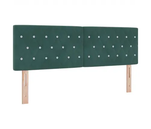 Galvūgalis Su Galvūgalio Tamsiai Žalia 160 Cm Dirbtinė Oda