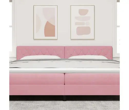 Galvgalis Ar Galvas Klāju Rozā 200 Cm Mākslīgā Āda Vidaxl